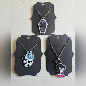 Beetlejuice Necklace Trio - Strange & Unusual, Sandworm, Lydia Deetz